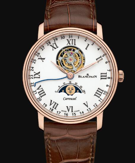 Review Blancpain Villeret Watch Review Carrousel Phases de Lune Replica Watch 6622L 3631 55B